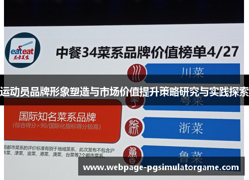 运动员品牌形象塑造与市场价值提升策略研究与实践探索